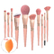 150g Custom Logo Foundation Makeup Brushes Rose Gold Makeup Brush Set Casing Kulit
